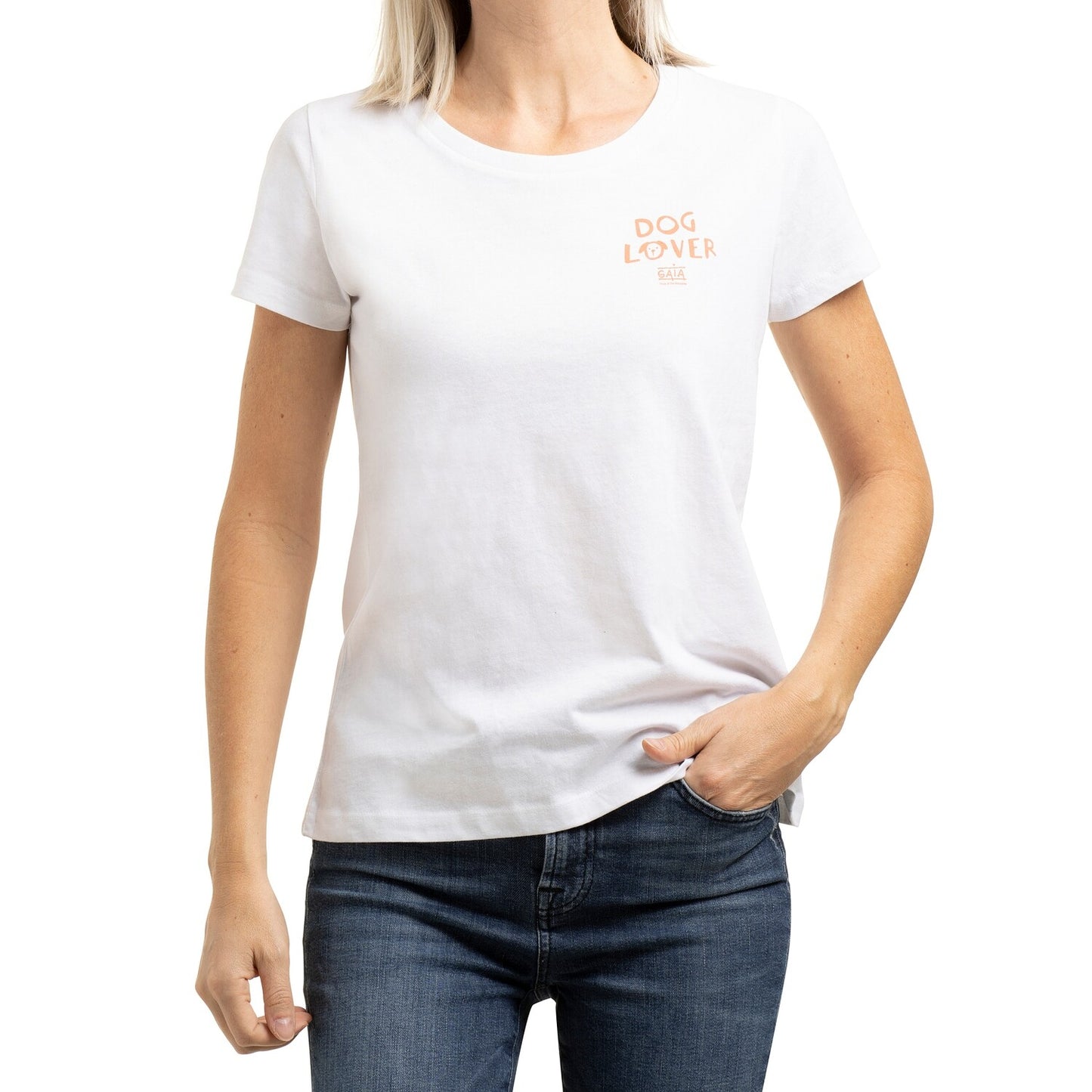 T-shirt 'Dog lover' (dames)