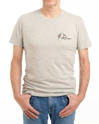 'Be my voice' t-shirt - lichtgrijs (heren)