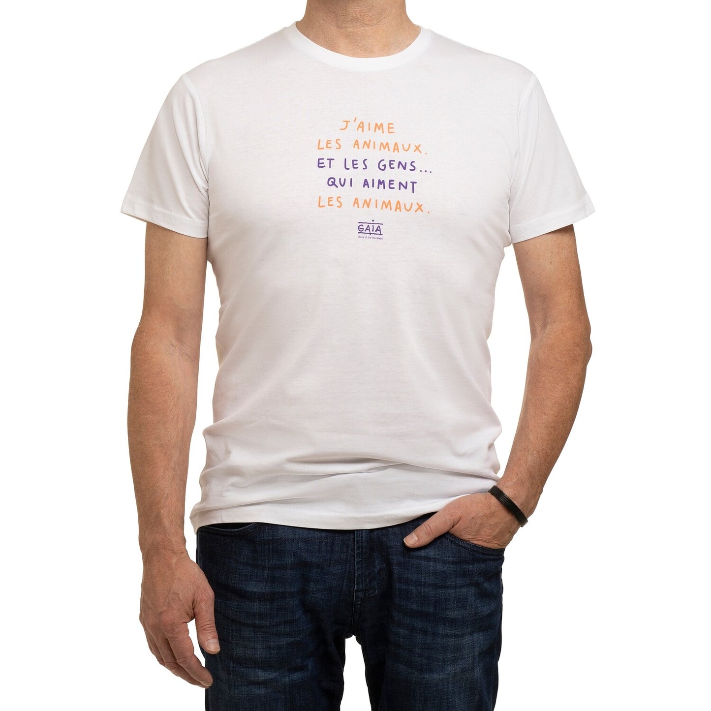 'I love animals' T-shirt (men)