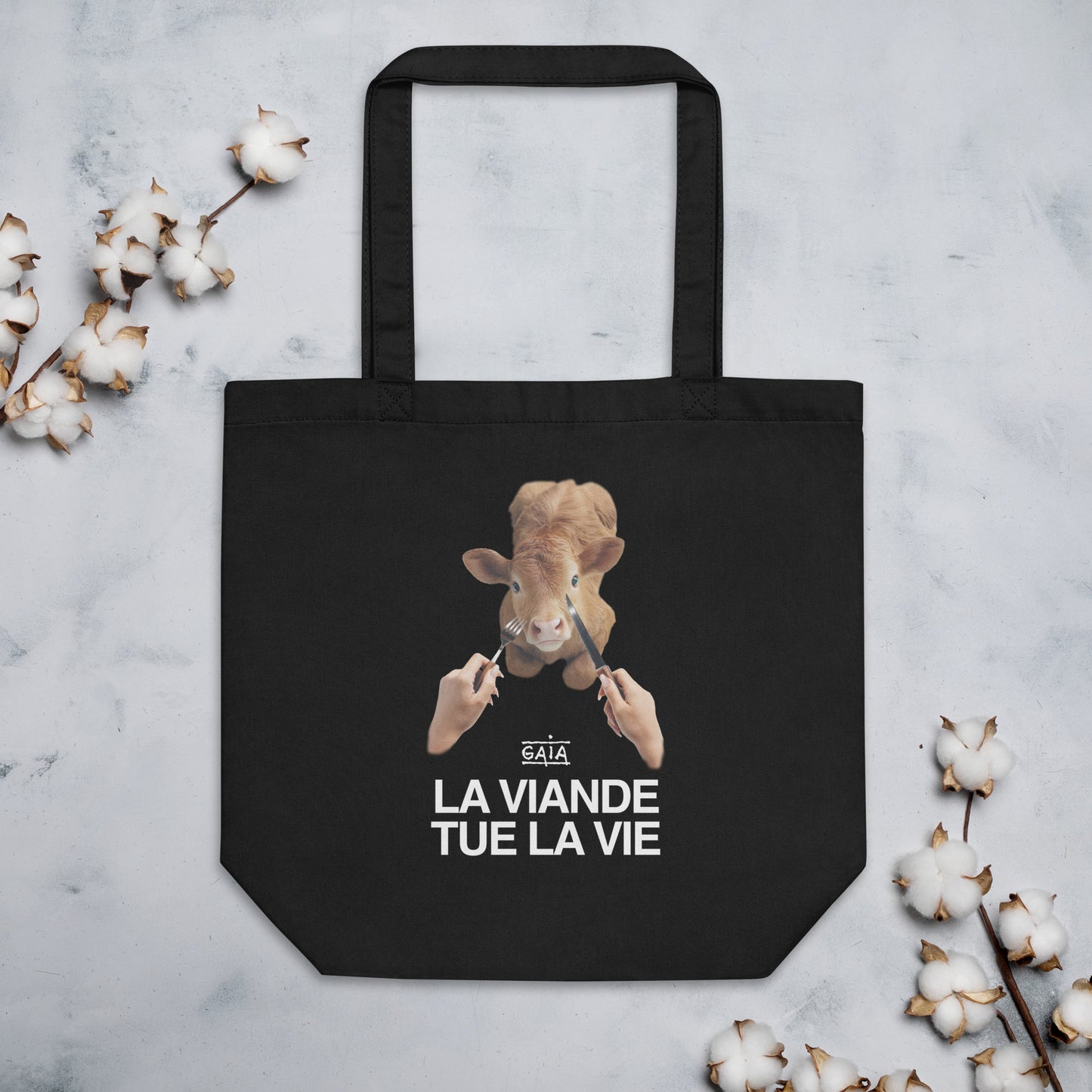 Tote Bag "La viande tue la vie" (FR)