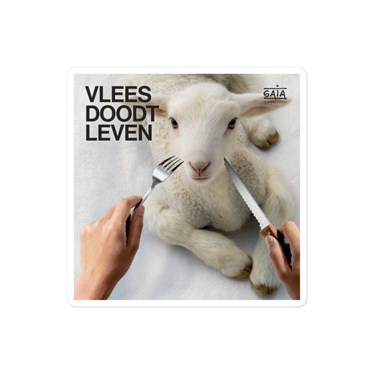 Stickerpack “Vlees doodt leven” (set van 4)
